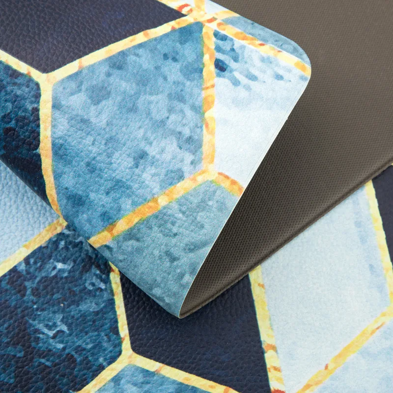 Новый Кухонный коврик водонепроницаемый маслостойкий кухонный из ПВХ кожи