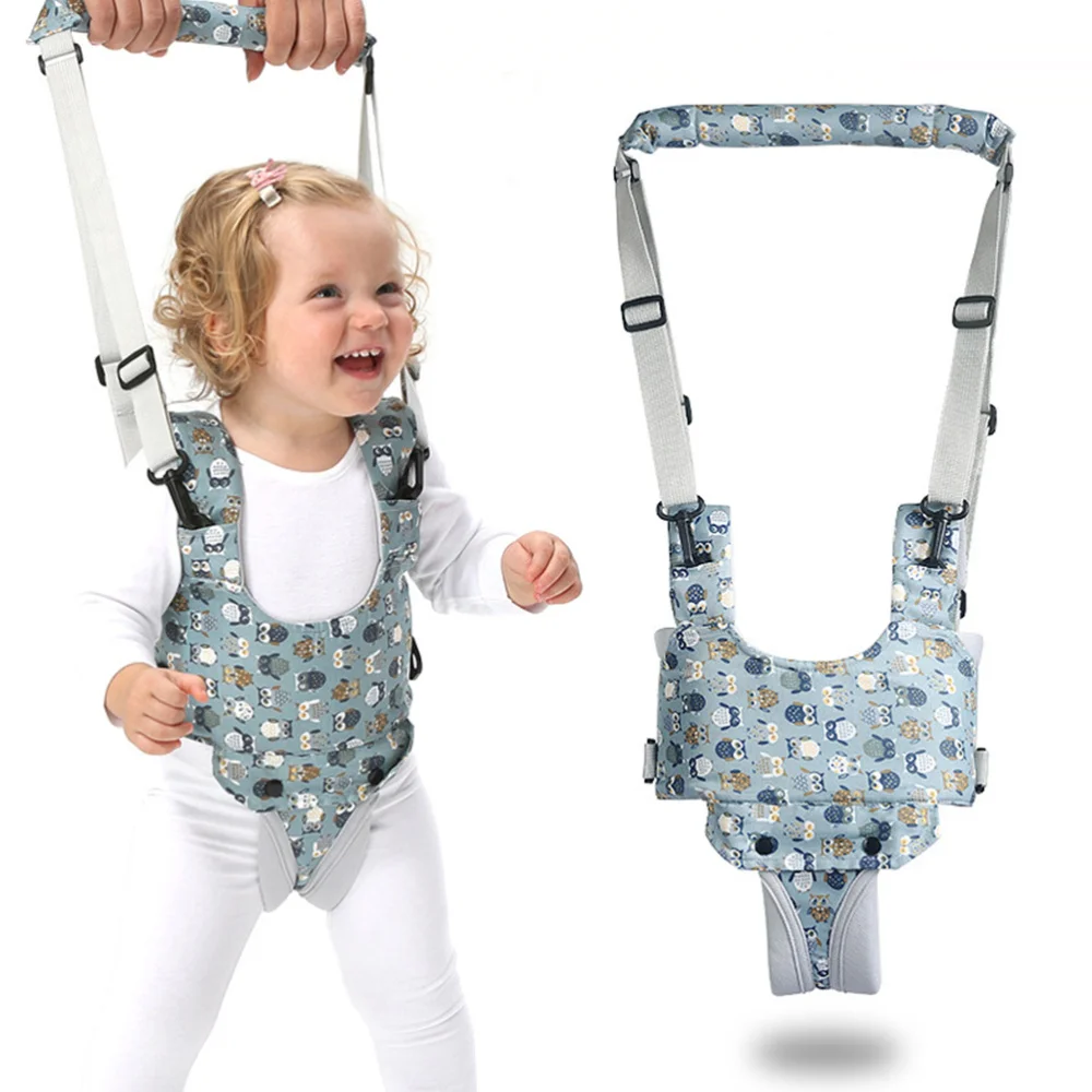 

1PC Baby Walking Harness Toddler Adjustable Walking Assistant Children Walk Learning Belt Detachable Strap for Mom Family (Grey