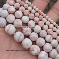 fctory price natural frostmatte red web stone round beads 15 strand 4 14mm pick size for jewelry making
