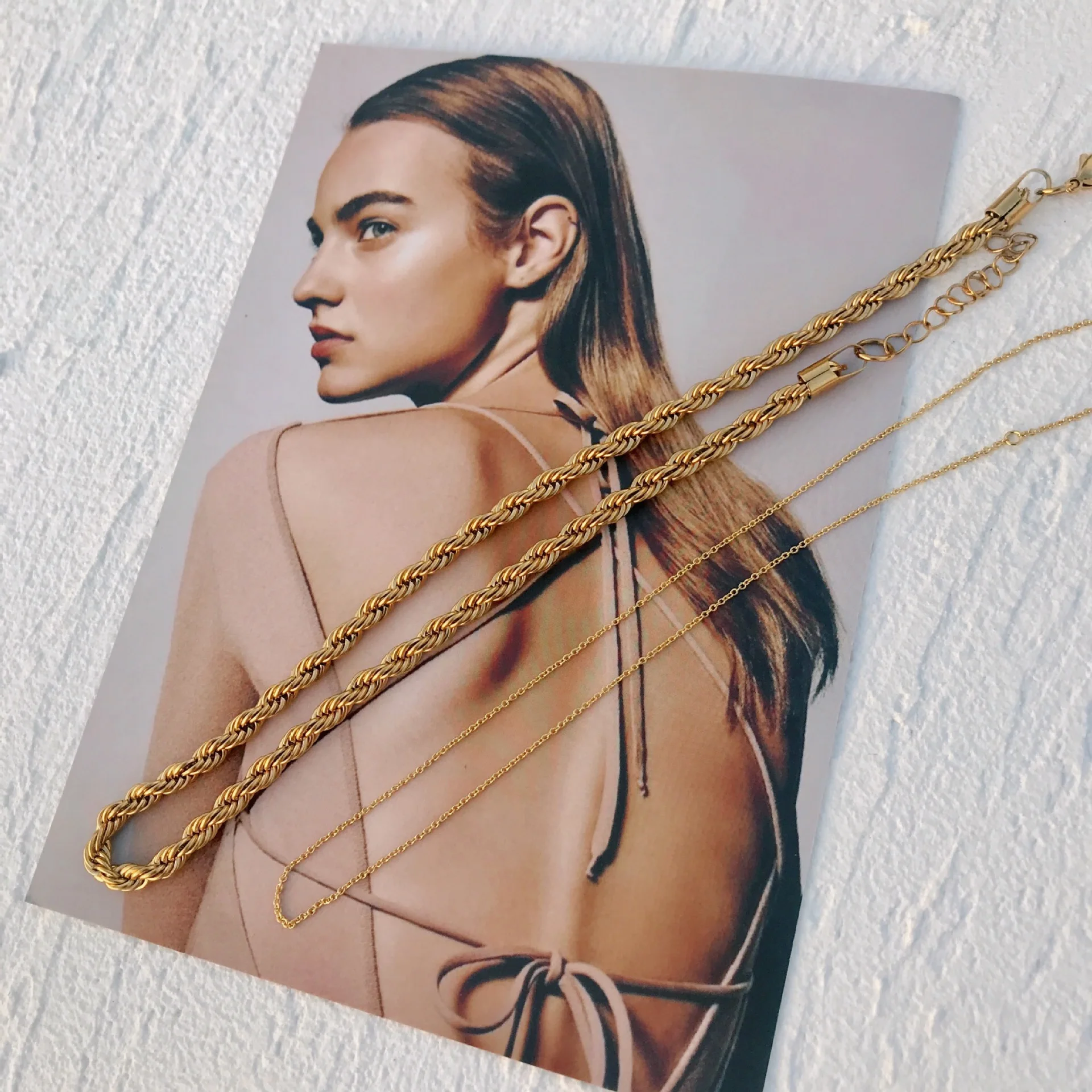 Повседневной жизни BEEKING универсальная модная позолоченная цепочка Веревка