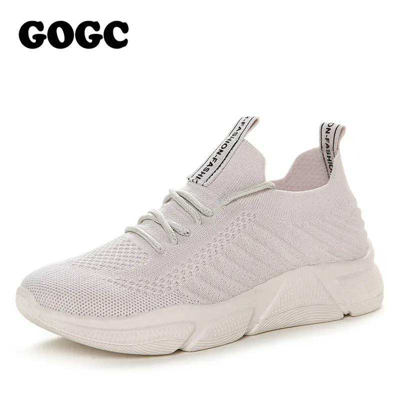 GOGC женские кроссовки на платформе; женская обувь на плоской подошве; женские слипоны; Женская Белая обувь; спортивная обувь; Повседневная обувь; обувь для бега; G682 - Цвет: G682-5
