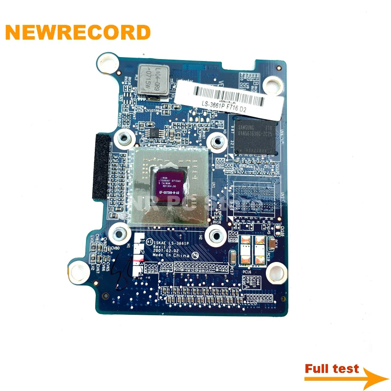 Newrecord LS-3661P G72mv GO7300 K000049880 K000049660 VGA Видеокарта Доска для ноутбука Toshiba A200 A205 A215 на.