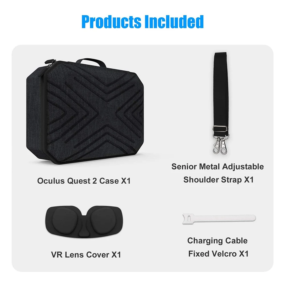

Storage Protective Travel Carrying Case VR Gaming Headset Dustproof Virtual Reality Portable Shockproof Hard For Oculus Quest 2