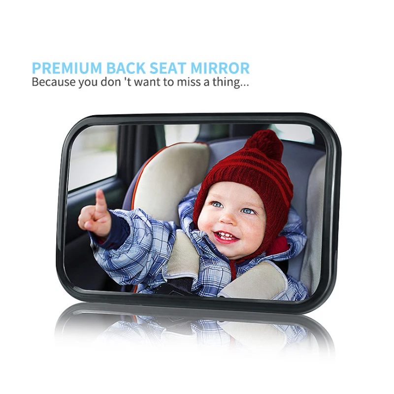 

Baby car rearview mirror safety car seat rearview mirror bandwidth crystal clear vision, shatterproof, fully assembled, crash te