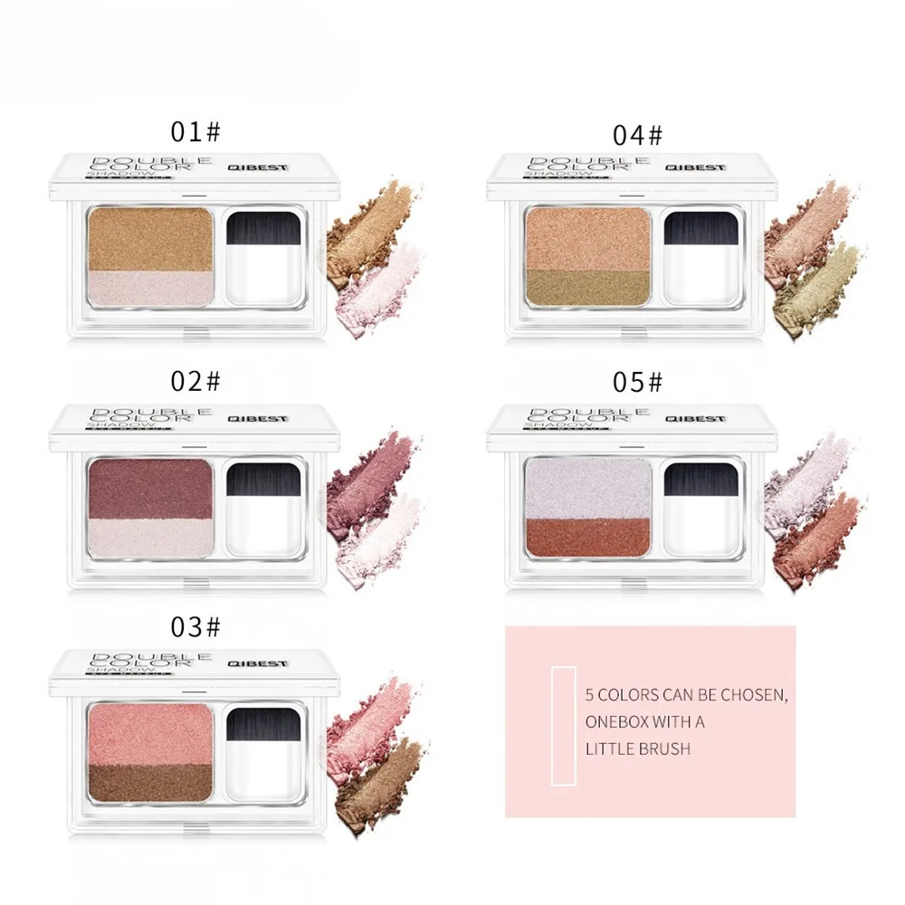 Lazy двухцветные тени для век алмазные мерцающие тени для век макияж водонепроницаемый минеральная пудра двухслойные блестящие тени для век макияж