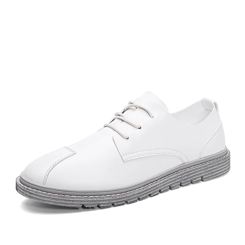 

Spring & Autumn Men Boots Leather Men Casual Fahsion Ankle Boots Outdoor Comfortable Men Leather Flats For Men Shoes *6655