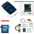 CONTEC бренд 12 leads ECG рабочая станция ПК на основе отдыха регистратор ЭКГ, USB ПК программное обеспечение с кнопкой ECG кабель и электрод