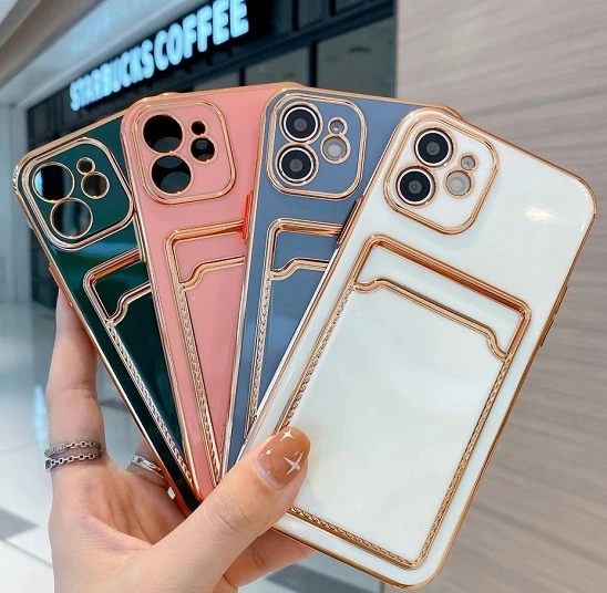 

Card Slot Wallet Case for iPhone 13 12 11 Pro Max SE2020 X XR XS Max 7 8 Plus Phone Shell Case Card Holder Protective cover