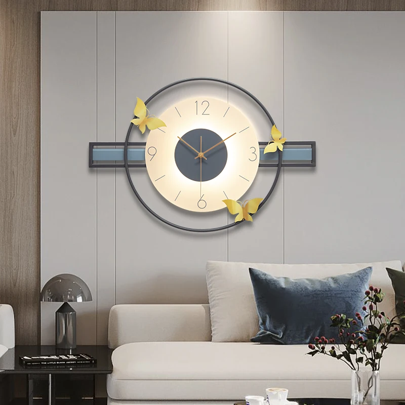

Unique Metal Wall Clock Modern Design Luxury Creative Luminous Wall Clock Glow In The Dark Horloge Murale Wall Watches