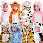Детский комбинезон, детские костюмы в виде животных, домашняя одежда для мальчиков и девочек, детской пижамы