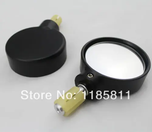 Черные 7/8 дюйма 22 мм боковые зеркала заднего руля для мотоцикла Honda Yamaha Kawasaki Suzuki KTN