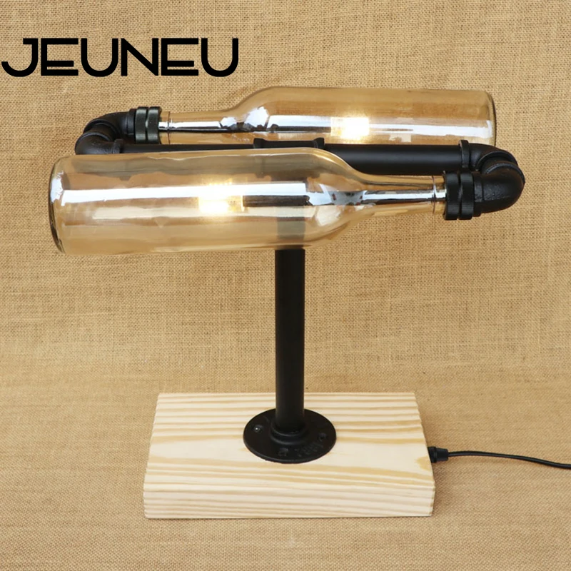 Современная индивидуальная настольная лампа светодиодная из цветного стекла