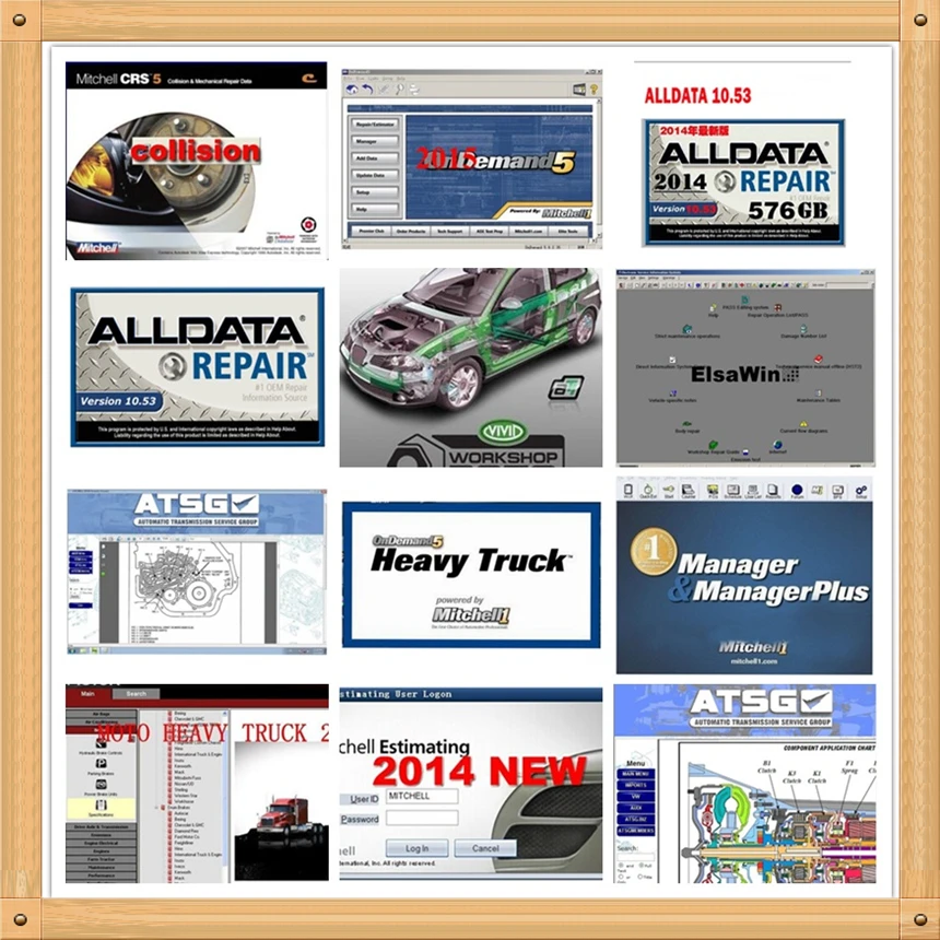 Горячее программное обеспечение для ремонта автомобилей Alldata v10.53 OD5 all data mi .. ll ond nd