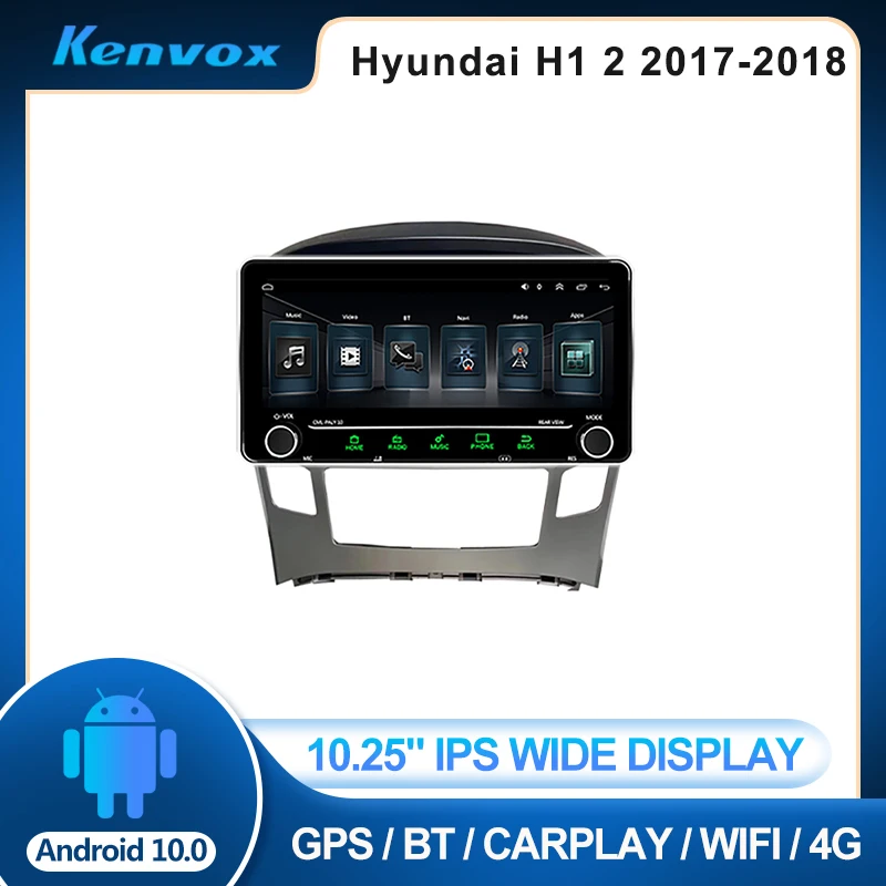 

Автомагнитола 2 din, 10,25 дюйма, IPS, Android, для Hyundai H1 2 2017-2018, мультимедиа, GPS-навигация, видеомагнитола