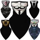 V для Вендетта Pennywise Cry, Хэллоуин, ужас, косплей, маска для лица, шейный шарф, маски, бандана, повязка на голову, Балаклава