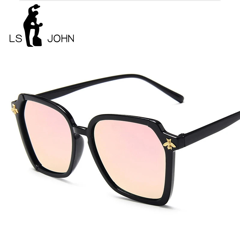 Женские винтажные солнцезащитные очки LS JOHN брендовые дизайнерские пластиковые