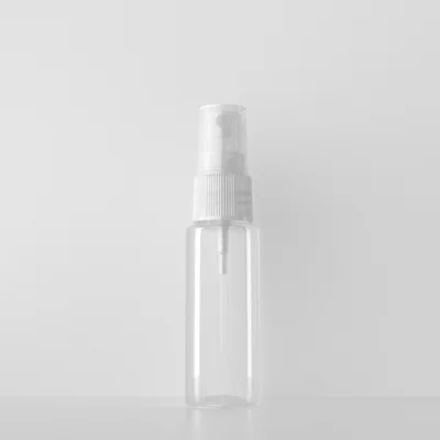 Clear Bottle Clear 100 шт 20 мл миниатюрная белая пластиковая бутылка с распылителем 20cc пустой контейнер для распылителя духов Samll образец карманные бутылки - Цвет: Clear Bottle Clear