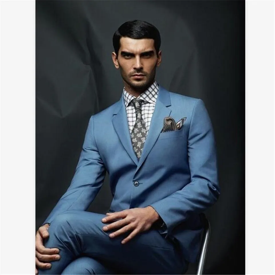 picture color Мужской костюм Smolking Noivo Terno Slim Fit Easculino, вечерние костюмы для мужчин, смокинги, Женихи, шаль, черный отворот, на одной пуговице(пиджак - Цвет: picture color