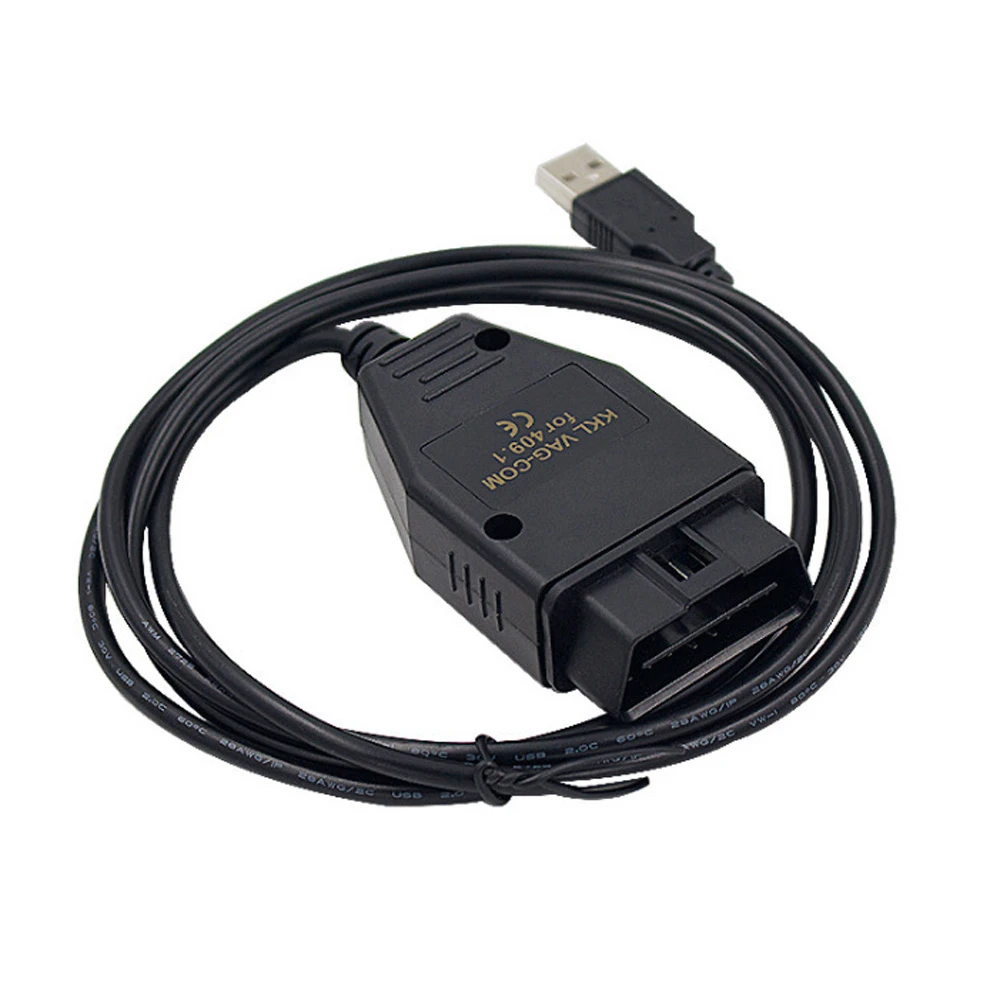 VAG COM 409 1 Vag Com 409Com vag kkl OBD2 II OBD кабель USB сканер сканирующий инструмент Интерфейс для