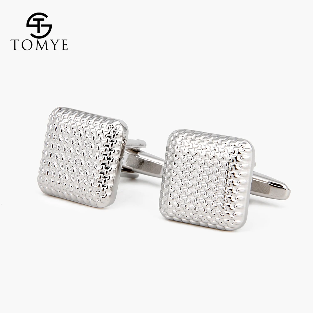 XK18S036 TOMYE мужские высококачественные французские коричневые опаловые запонки для рубашек, одноцветные повседневные Простые Модные аксессуары для свадьбы XK18S025 - Окраска металла: XK18S036