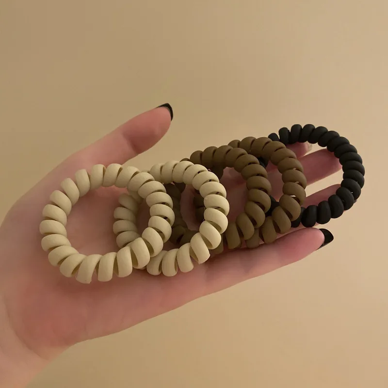 

8 pcs Hair ties elastic hair bands for hair tieing hair cord telephone hairbands womens korean hair accessories telephone wire