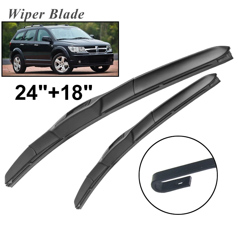 

Щетки стеклоочистителя okoстеклоочистителя RHD & LHD для Dodge Journey 2008 - 2015 лобовое стекло Переднее стекло 24 "+ 18"