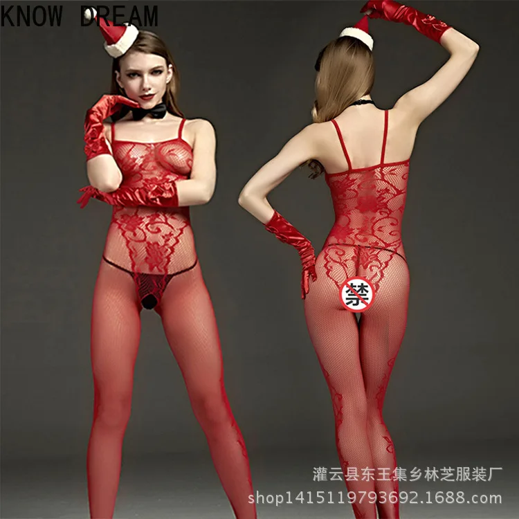 Сексуальное женское белье на бретелях KNOWDREAM облегающее Сетчатое платье для