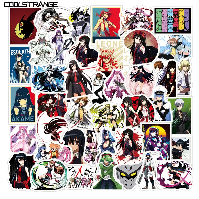 

10/30/50Pcs Akame Ga KILL! Anime Graffiti Stickers Japan Animesticker For Laptop Skateboard Fridge Phone Moto Toy Packs For Kid