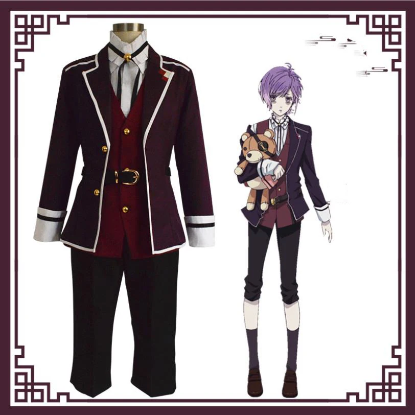 

Одежда для ролевых игр для влюбленных Сакамаки канато дьяболика Косплей Костюм японского аниме школьная форма для учеников