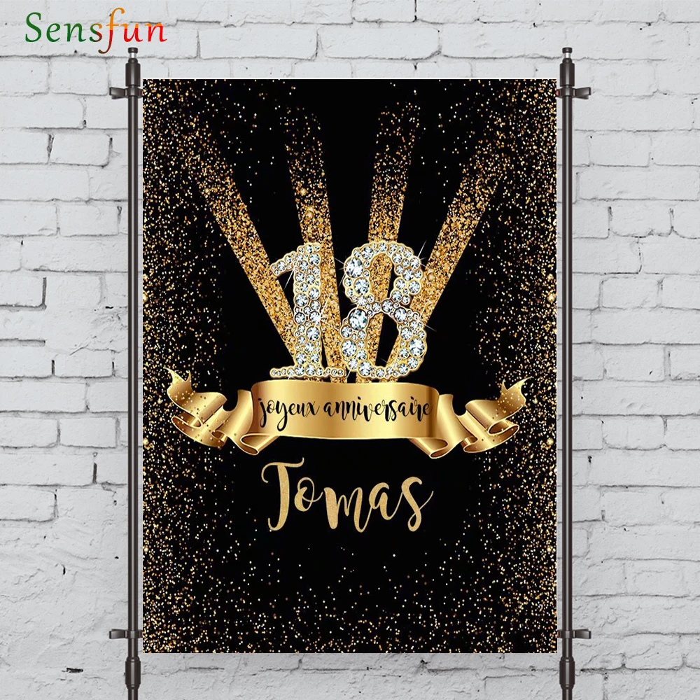 LEVOO фон для фотосъемки с изображением золотисто Spot бриллиант на день рождения