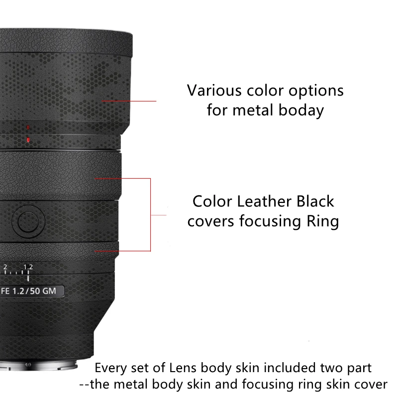 FE 50 mm F1.2 GM / FE50/1.2GM Lens Coat Premium Decal Skin For Sony 1.2GM FE50F1.2GM Protector Wrap Cover Sticker | Электроника