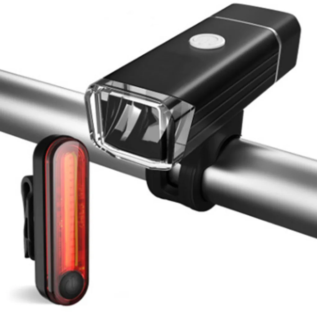 2 шт велосипед передние фары USB Перезаряжаемые горного велосипеда для верховой