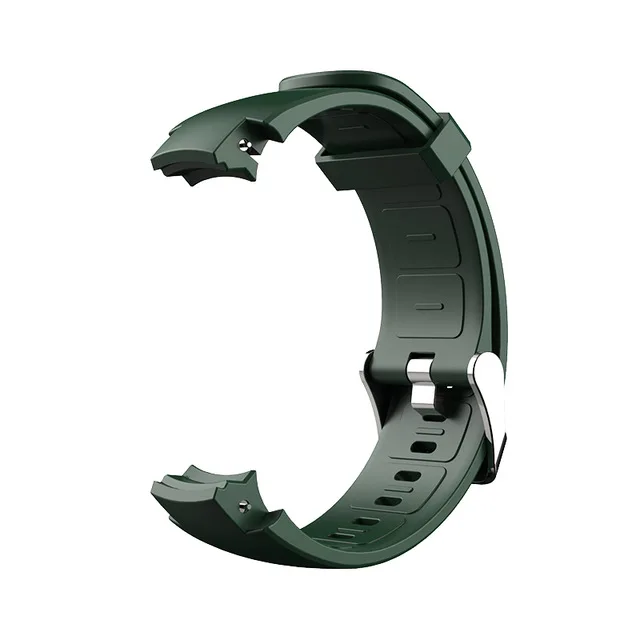 silicone green SIKAI силиконовый кожаный ремешок для часов Amazfit Verge lite умные часы высококачественный кожаный ремешок сменный Браслет для Huami 3 - Цвет: silicone green