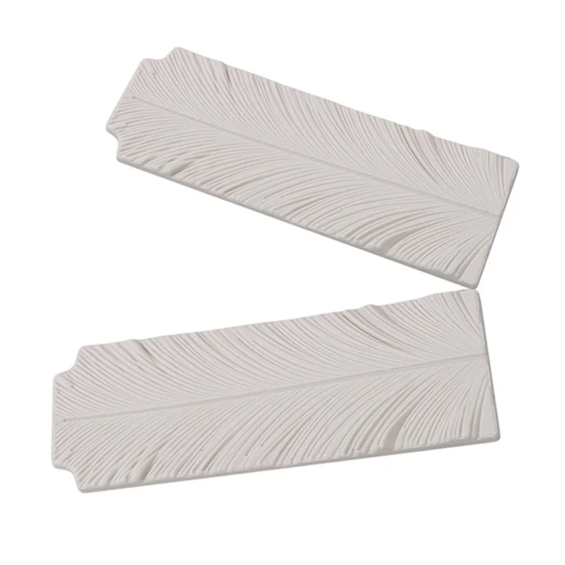 2 шт./лот силиконовая форма для украшения торта в виде лепестков цветов и перьев