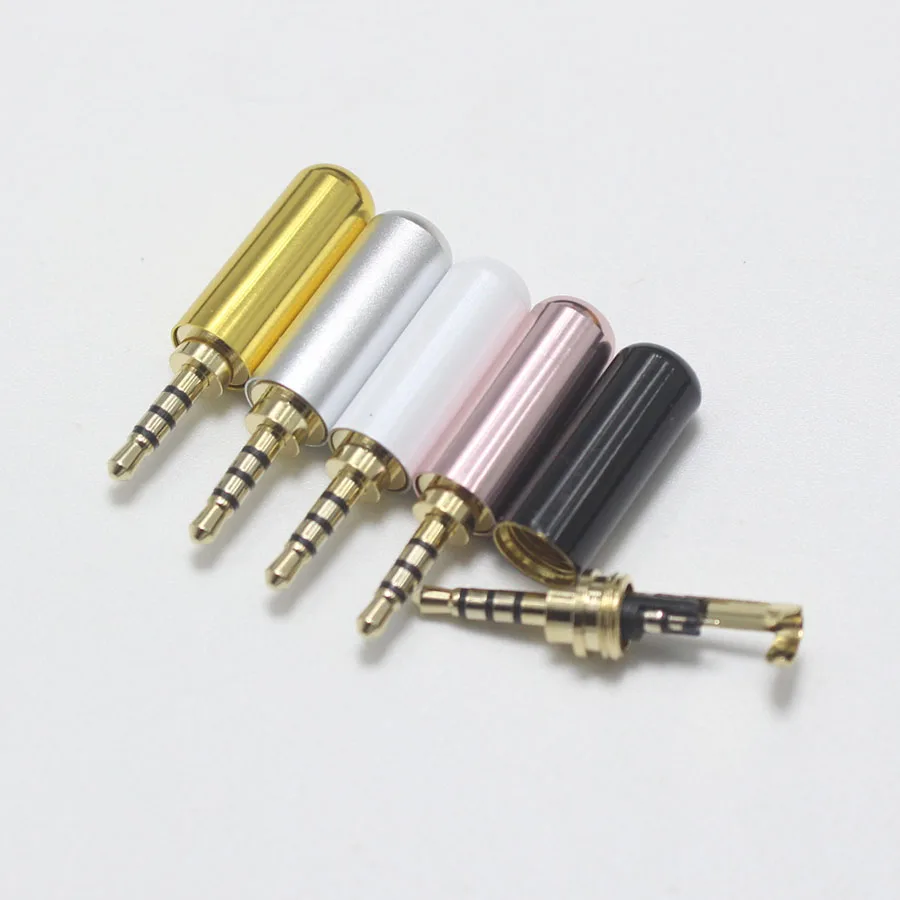 1 шт. мини разъем 3 5 мм 2 полюса 4P позолоченный адаптер для стереонаушников с