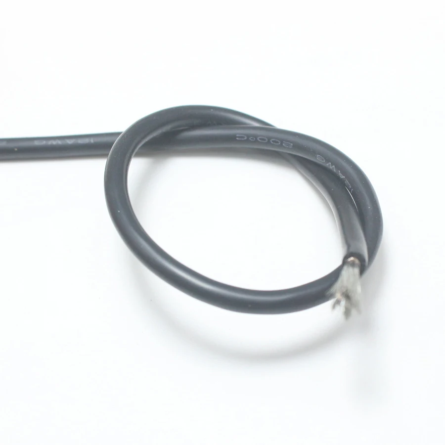 Ультрагибкий силиконовый провод 0 5 м 12AWG 3 4 мм2 высокотемпературный тестовый для