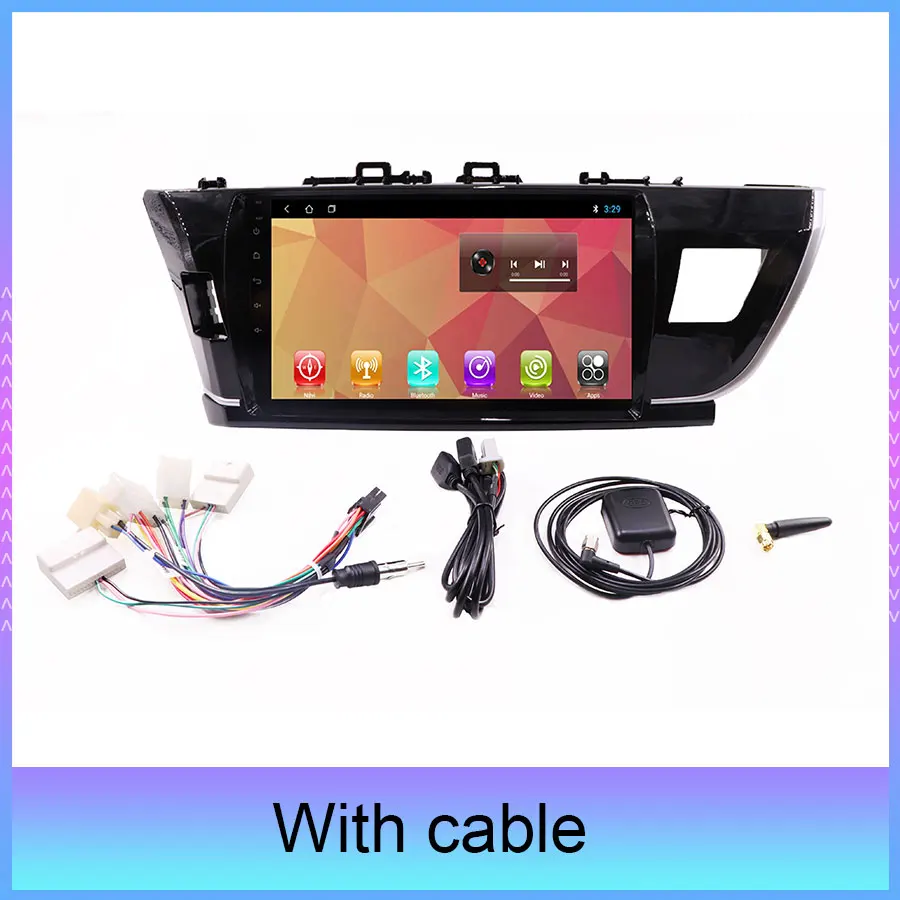Android DVD стерео Мультимедиа 10 ''для Toyota Corolla 2014 четырехъядерный радио GPS