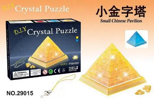 

Wisdom 3D Crystal Puzzle Jigsaw Blocks Assembling Pyramid Model Toys Kids Gift