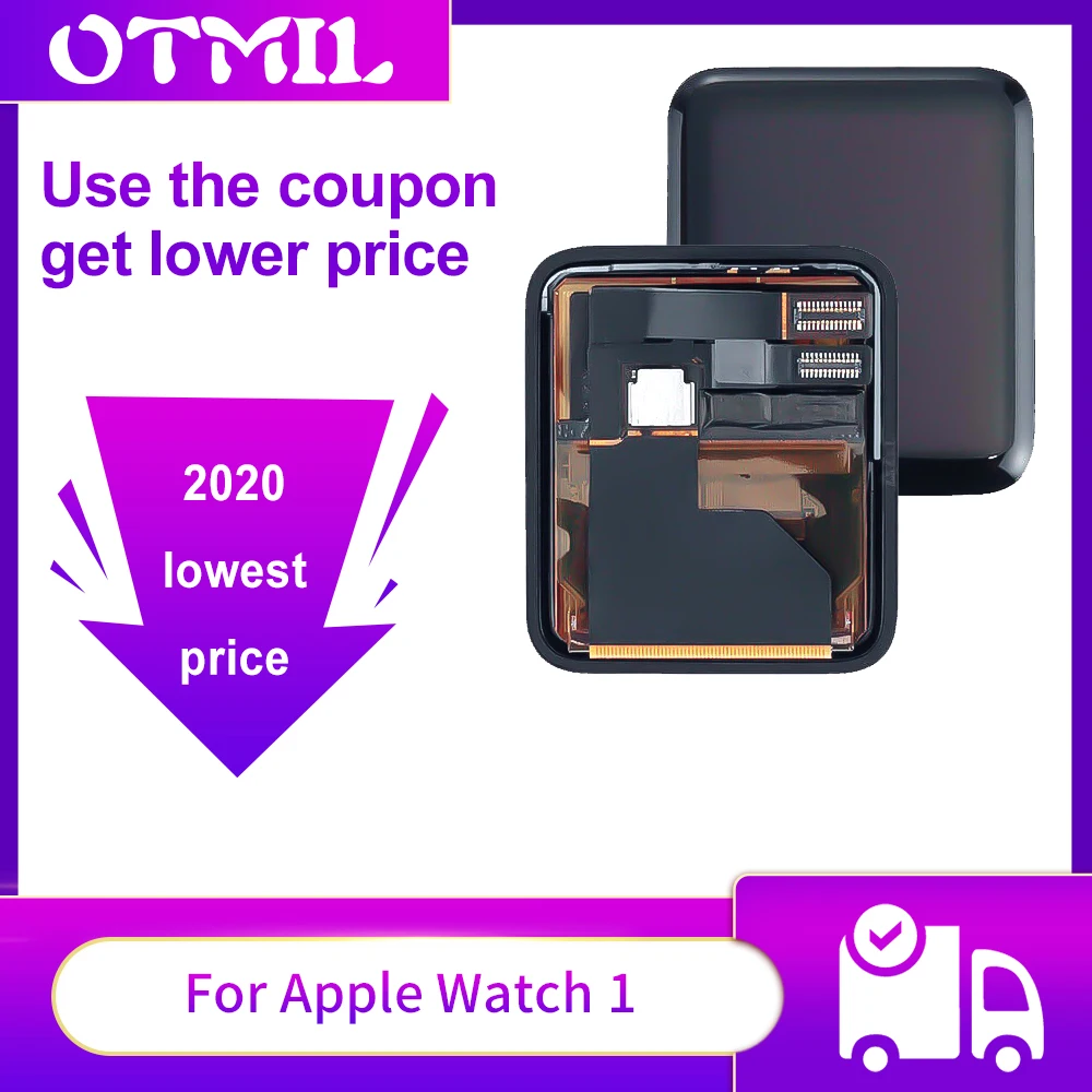 ЖК дисплей OTMIL для Apple Watch 1 с сенсорным экраном и дигитайзером 38 мм сапфировое