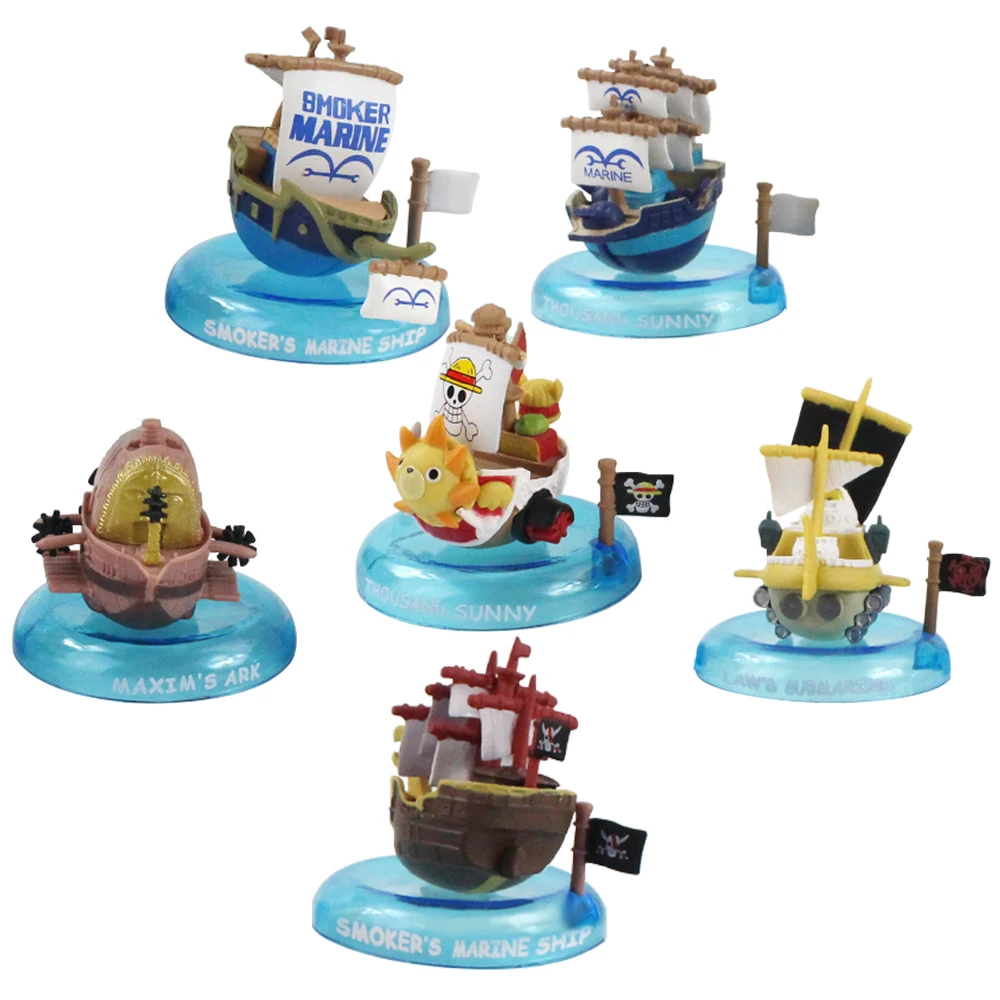 Экшн фигурки из японского аниме корабля 6 шт./лот солнышко счастливый пиратский