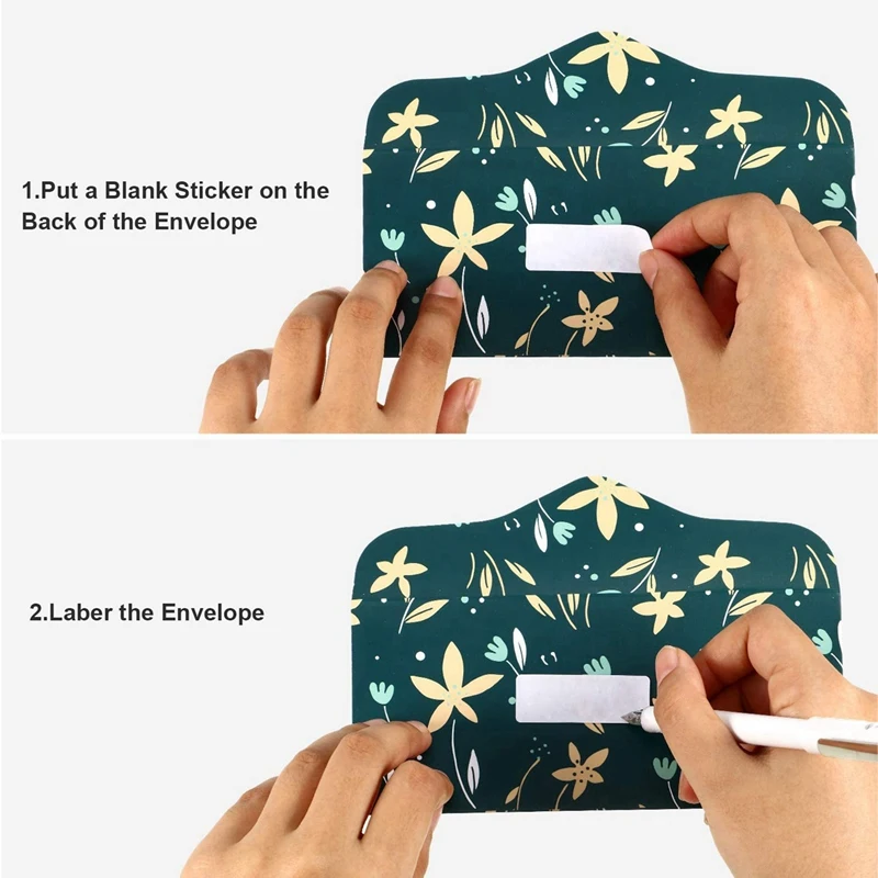 

27 Pcs Budget Envelopes Plastic Cash Envelope System for Money Savings with Budget Sheets, 12 Pcs A & 15 Pcs B