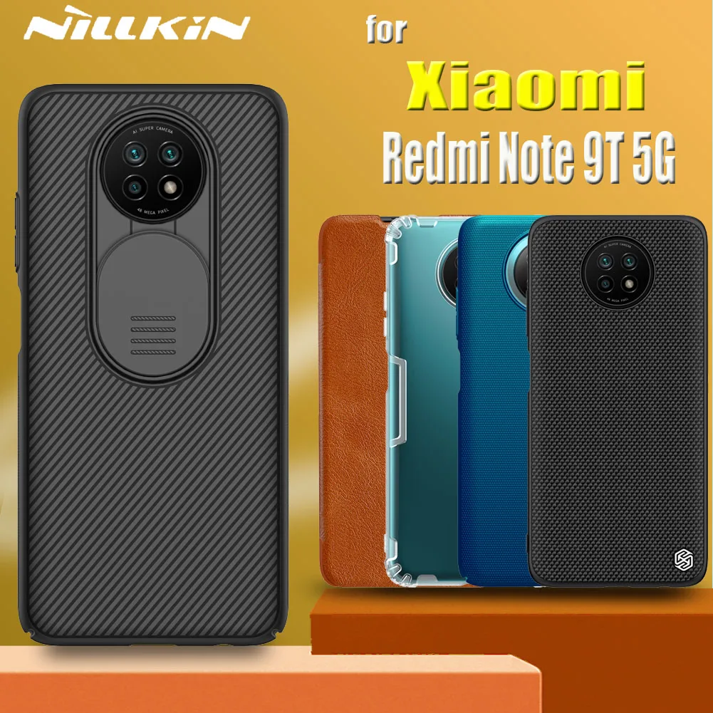 Для Xiaomi Redmi Note 9T 5G чехол Note9T корпус Nillkin слайд защитный для камеры из мягкого ТПУ