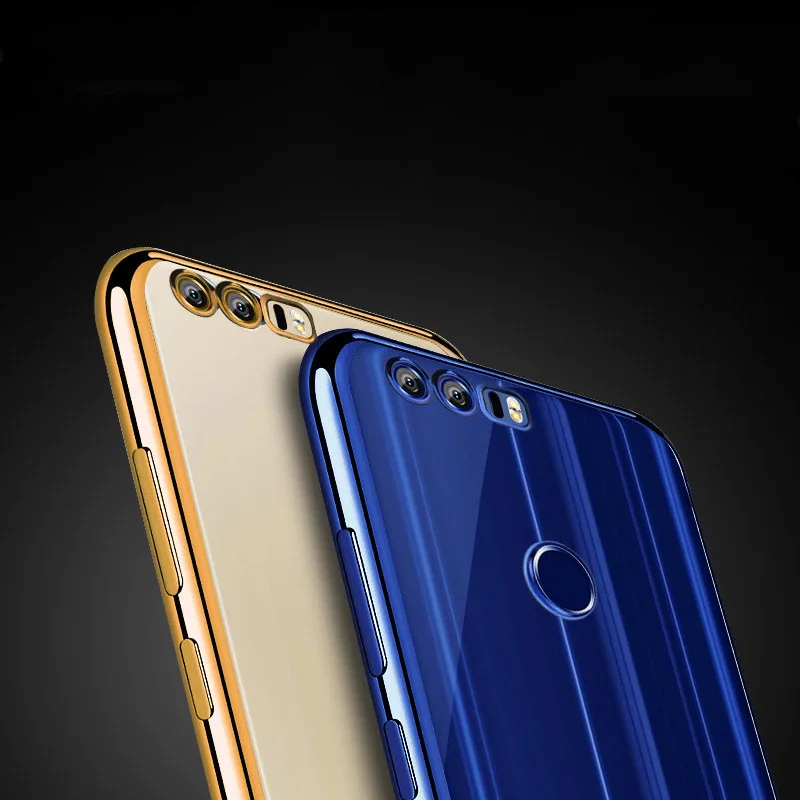Простой Чехол-бампер для Huawei Honor V10 8 9 10 7X 6X 7A 7C 8X Max Pro Lite Play Note Ультратонкий