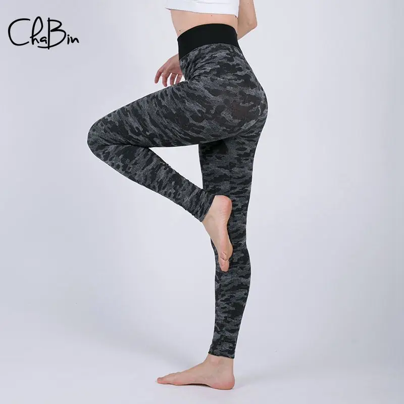 2019 Женские Штаны Для Йоги камуфляжные леопардовые спортивные Леггинсы пуш-ап