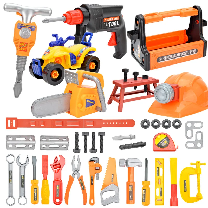 Детский набор инструментов для ремонта имитация игрушек игровой домик