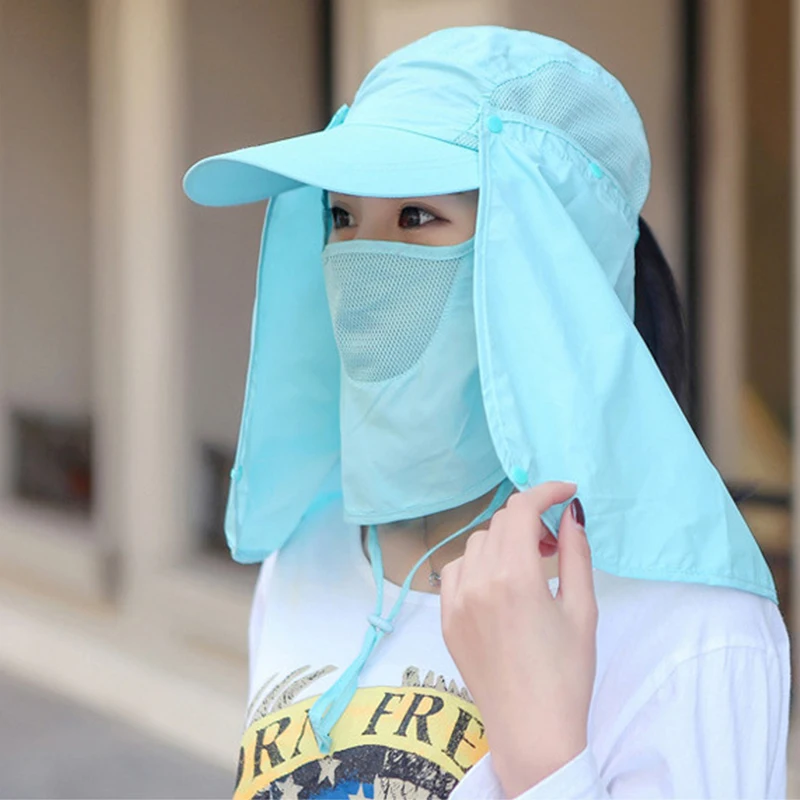 

Fishing Protection Cap Flap Quick-drying 360 Degree Outdoor Sun Hat UV Protection Adjustable Mask Sportswear Accessories Unisex