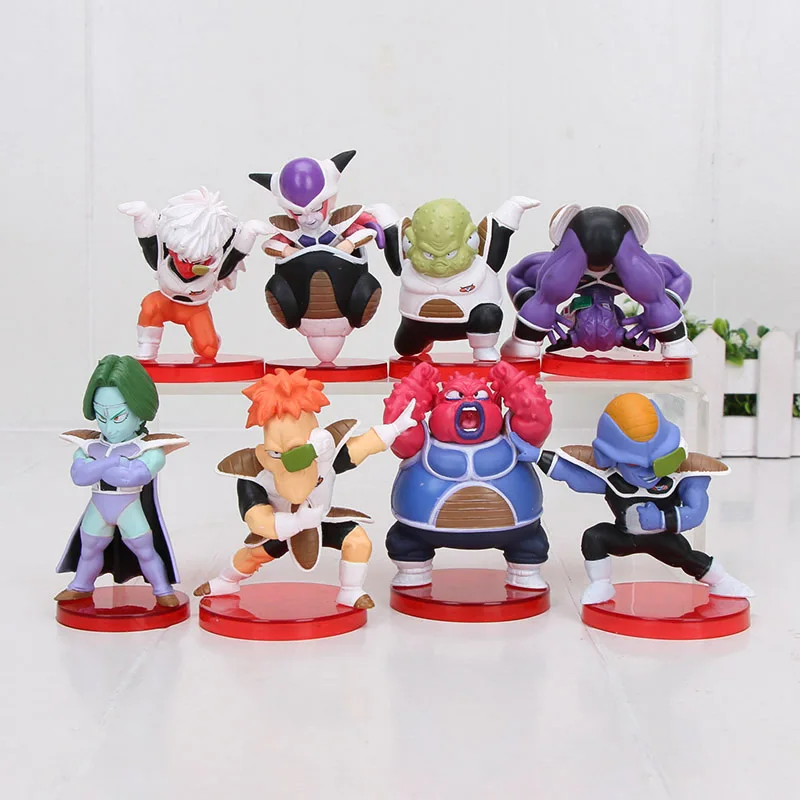 8 шт./компл. 3-10 см Dragon Ball Z WCF Сон Гоку Чичи DWC Gohan Piccolo Vegeta Nappa Raditz Freeza ПВХ фигурка модель игрушки - Цвет: 6 opp bag