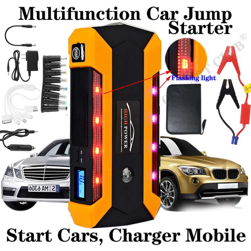 Автомобиль Батарея усилитель Зарядное устройство Мощность power Bank пусковое 89800mah