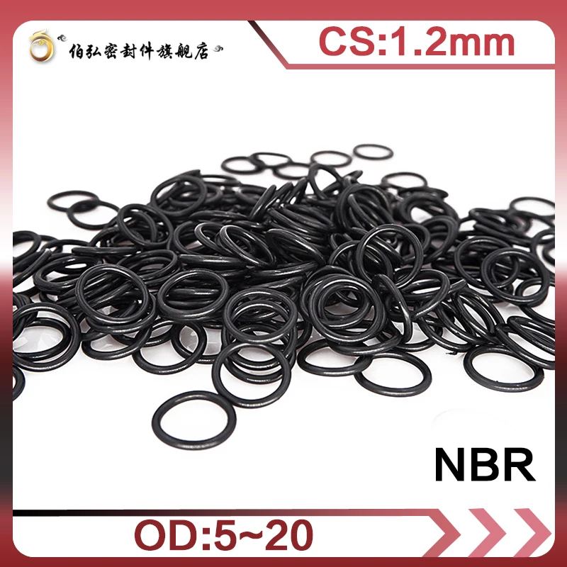 Уплотнительное кольцо из нитриловой резины 50 шт./лот черное уплотнительное NBR cs1 2