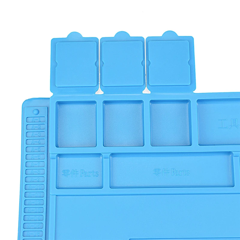 

Heat Insulation Mat Insulator Pad Antistatic Magnetic High Temperature Resistant Silicone ESD Mat For BGA Chip Repair Work